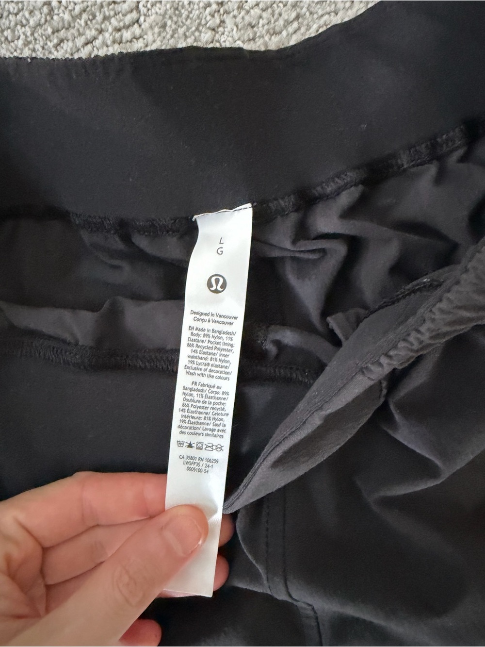 Lululemon Stretch Woven Wide-Leg High-Rise Pant in Black Size Large Track Pants - Picture 12 of 16